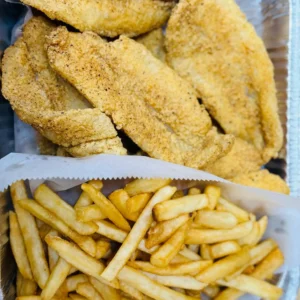 15 whole wings + 6 fish fillet + family fries + 2 liter soda